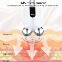 Facial Massager Microcurrent Roller EMS Device for Face Lifting Skin Tighten Rejuvenation Chin Remover Anti Wrikle