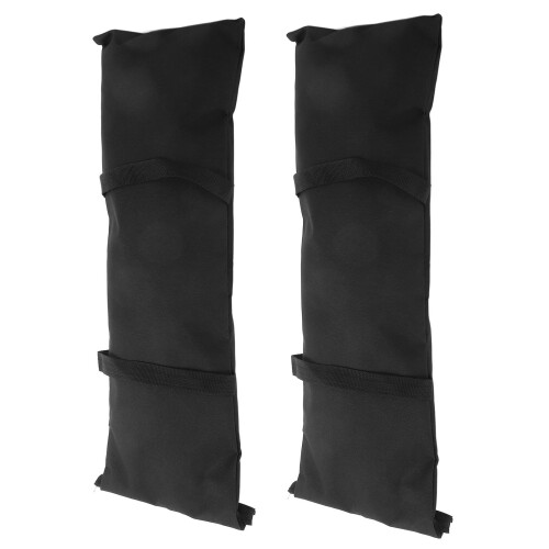 Gartenmöbel-Sandsackgewichte, bogenförmig, 600D, schwarz, 2 Stück 1