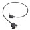 4X USB 2.0 B Male to USB B Female Socket Printer Panel Mount Extension Cable 50cm 3