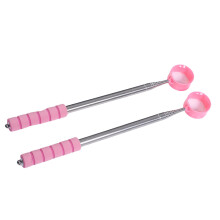 2 Stück Edelstahl-Teleskop-Kugelrückholer, 2,6 m pinke Pickers