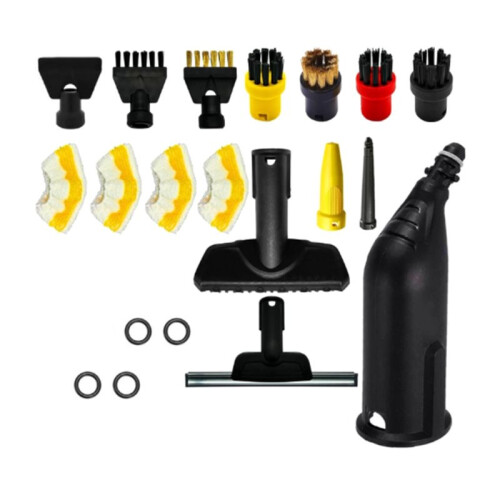 Steam Cleaner Accessory Set for  SC1-SC5 Universal Steam Jet Accessories Floor Nozzle, Window Squeegee, Brushes 1