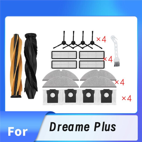 19 Pcs for  D20  Vacuum Main Side Brush Filter Dust Bag 1