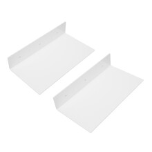 Acryl-Wandregale, Weiß, 3er-Set, Moderner Aufbewahrungsorganizer