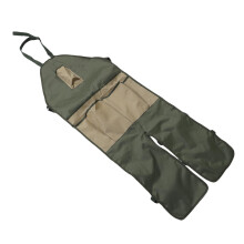 Wasserfeste Gartenarbeitsschürze mit Taschen, 118x45cm, Grün/Khaki