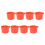 Red Plastic Bird Feeder Cups for Parrot Cage 4-Pack 4