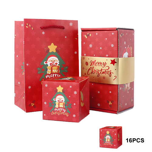 Environmental Friendly Pliable Christmas Decoration Box-Red 16