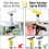 Window Vacuum Cleaner Accessories for  WV1 WV2 WV5 Microfibre Mop Covers + Rubber Lip Puller Replacement Lips 3