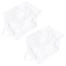 Multiple Purpose Childrens Organizers Bin-Two large creamy whi