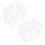 Multiple Purpose Childrens Organizers Bin-Two large creamy whi 1