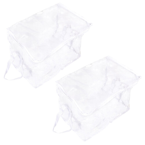 Multiple Purpose Childrens Organizers Bin-Two large creamy whi
