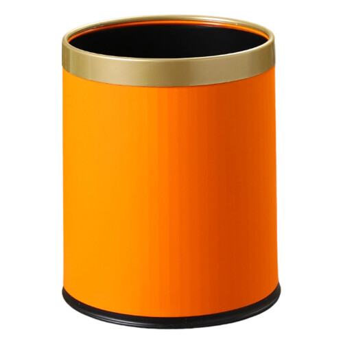 Convenient Press Circle Trash Container-Large orange size