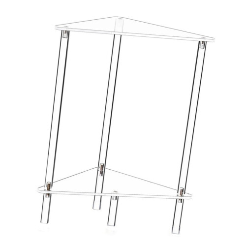 Waterproof Acrylic Triangulum Shelf 2 Level Bathroom Storage Bay