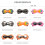 Protective Pet Glasses Extreme Thin Plan-Orange transparent 6