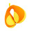 Comfortable YOU Shape Pillow Nonallergenic Fabric-Yellow 1