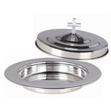 304 Stainless Steel Stackable Communion Plate-1 tray with cover