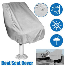 6X Boat Cover, Outdoor Waterproof Pontoon Captain Boat Bench Chair Cover, Chair Protective Covers