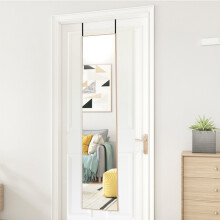 37cm W x 147cm H Full Length Mirror Gold Frame, Door Hanging