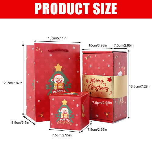 Environmental Friendly Pliable Christmas Decoration Box-Red 16 2