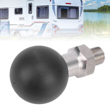 Edelstahl 1,5 Zoll Kugelkopf-Halterung mit 1/2" Gewinde Gummiballhalterung für Anschlüsse