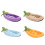Leaf Pattern Pets Bed Plush Comfort Semi Enclosed Pets-Purple S 2