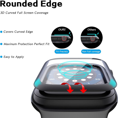 Προστατευτικό οθόνης 2 τεμαχίων συμβατό με Apple Watch Series10 42mm, 3D καμπύλη άκρη, 1
