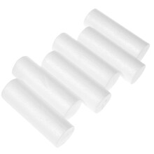 6Pcs Floral Cylinder Foam Cylinder Decorations White Craft Project Christmas