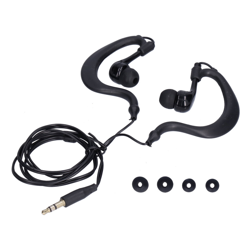 Waterproof Earbuds, 3.5Mm Plug Waterproof Swimming Headphones With Replace Earplugs For Walking For Running For Swimming Black 9028731130392