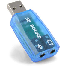 AMERTEER USB 3D Sound Card 5.1 External Stereo with 3.5mm