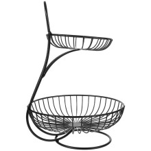 Rattan Fruit Serving Basket Wicker Storage Double Layer Delicate Design