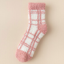 Ankle Socks,Crew Socks Women Plaid Plush Winter Sleeping Socks House Socks Bed Socks Hut Socks Dress Socks,Cute Socks,Socks for Women B