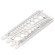 Comprobador de roscas para tuercas y tornillos M3M22Métrico4 3/4Imperiales. Herramienta ideal para clasificar rápidamente tornillos y tuercas.