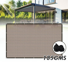 90 % Sonnenschutzgewebe mit Ösen, 3 x 1 m (10 x 3,3 Fuß) große Pergola-Ersatzabdeckung, Sichtschutz für Terrasse und Garten, Mokka