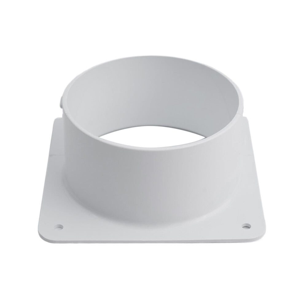 Air Vent Duct Connector Flange Straight Ventilation Pipe Plastic Ducting Tools 100Mm 9028731131382