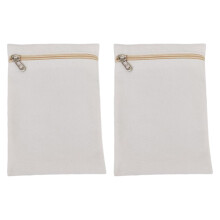 2 Pcs Hidden Pocket Sew in Zipper Canvas Extra Storage Solution for Coats Sweatshirts Travelers
