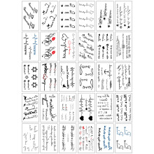 Bloem Tattoo Sticker Advanced Sense Vlinder Zwart-wit Littekenbedekking Roos Kleine Frisse Tijdelijke Tattoo Sticker