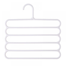 Multi-functional thickened five-layer pants rack non-slip multi-layer household wardrobe hanging pants scarf storage rack pants rack pants hanger