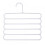 Multi-functional thickened five-layer pants rack non-slip multi-layer household wardrobe hanging pants scarf storage rack pants rack pants hanger 1