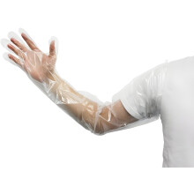 Gants longs jetables pour la mise bas et l'examen obstétrical des porcs, bovins et ovins. Insémination artificielle. Gants longs jetables