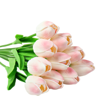 Texture moisturizing PU tulip artificial flower photo fake flower home decoration