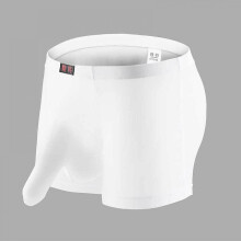 Sexy boxershort voor heren met olifantenneus, ademend, ijszijde, effen kleur, trendy.