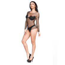 Lingerie Sexy, Vestidos Hipster de Manga Comprida, Vestidos Sexy de Uma Peça