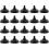 Mini supports de drapeau noirs 55 x 35 mm (lot de 20) 1