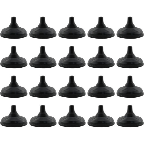 Mini supports de drapeau noirs 55 x 35 mm (lot de 20)