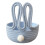 Panier de rangement en corde de coton en forme de lapin – 20 cm, bleu 1