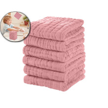 Paquete de 6 toallas faciales de algodón de 30x30cm – Suaves, absorbentes,