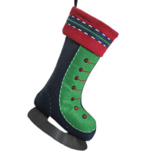 Christmas Stockings Ice Skate Tie Decoration Design Xmas Stocking Tree Gifts Bags Hanging Socks for Holiday Party Decoration
