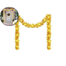 50-LED gullfarget PVC-julegirlander 500 cm