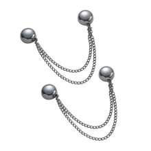 ruhuadgb Magnetic Button Clip,phoe 2Pcs Multi-Function Magnetic Clothing Magnet Pin Black