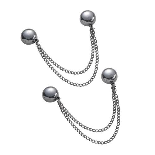 ruhuadgb Magnetic Button Clip,phoe 2Pcs Multi-Function Magnetic Clothing Magnet Pin Black