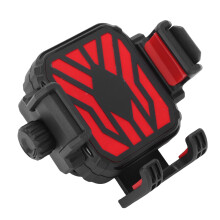 Motorrad-Rückspiegel Smartphone-Halterung, Anti-Shake, 14,5-18,3 cm, Rot